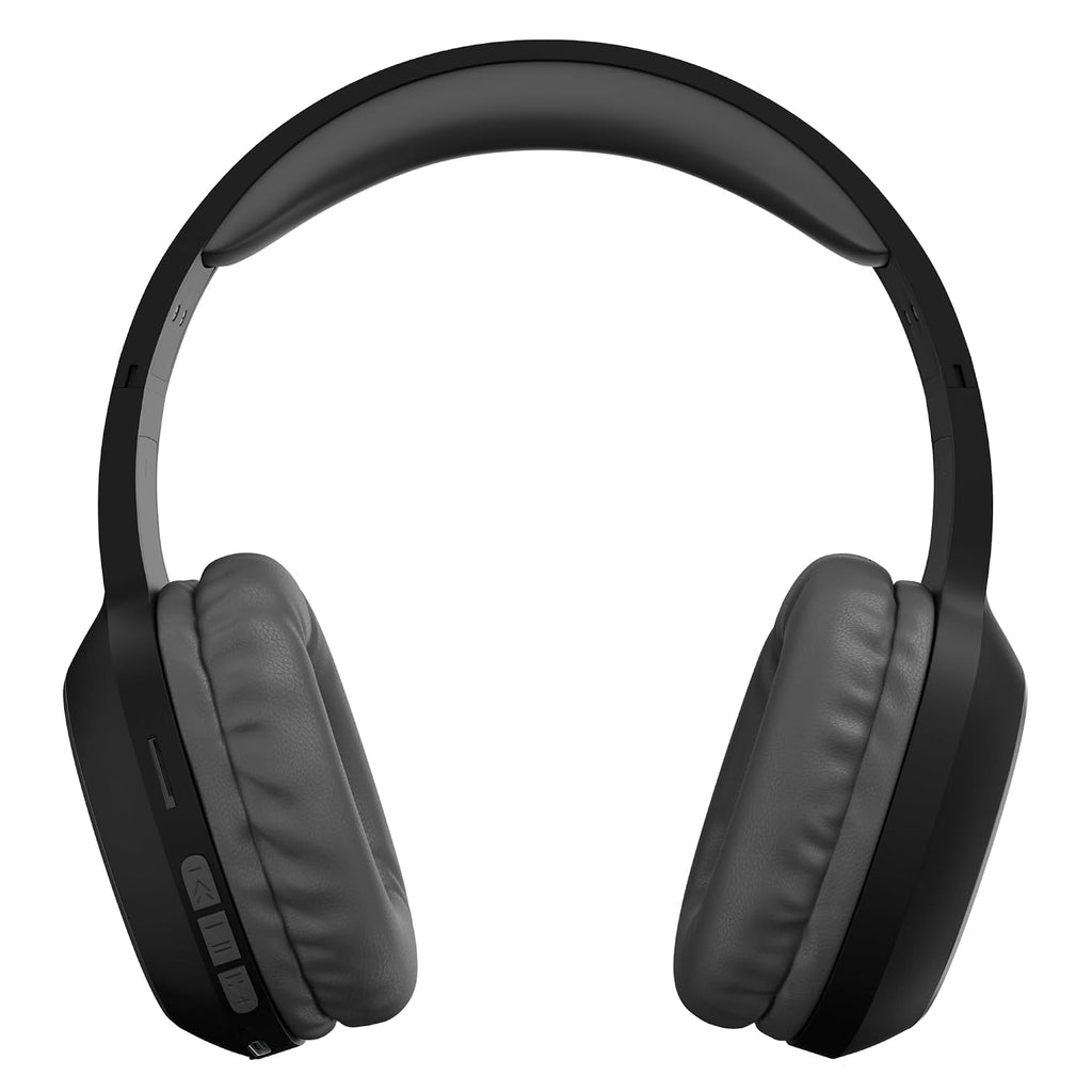 Zebronics Thunder (2026 Upgrade) Wireless Headphones, BT v6.0, True 60 hrs Playback, 40mm Drivers, ENC, Gaming Mode, Dual Pairing, AUX & microSD, Rapid Charging, Call Function (Black)