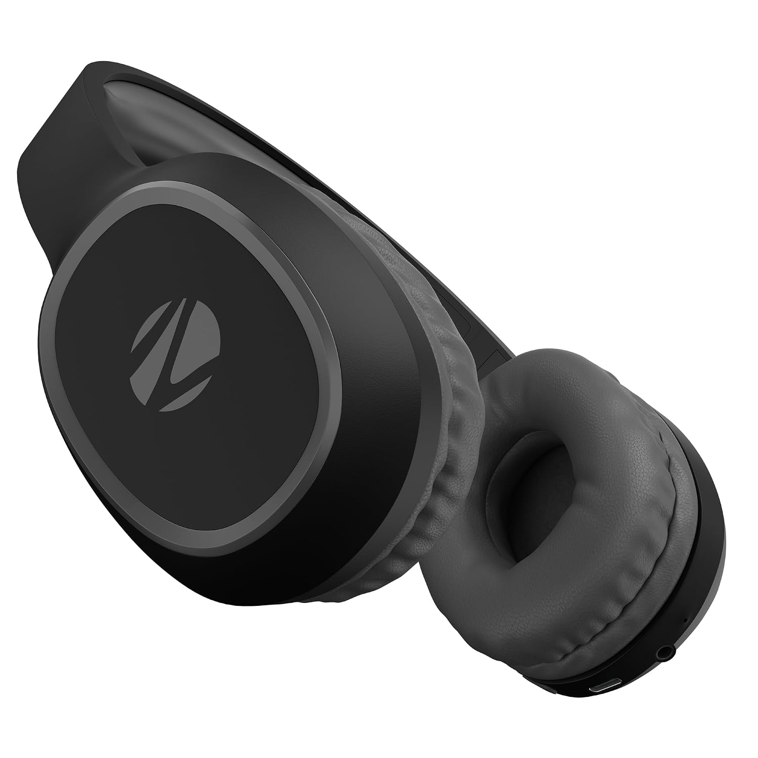 Zebronics Thunder (2026 Upgrade) Wireless Headphones, BT v6.0, True 60 hrs Playback, 40mm Drivers, ENC, Gaming Mode, Dual Pairing, AUX & microSD, Rapid Charging, Call Function (Black)