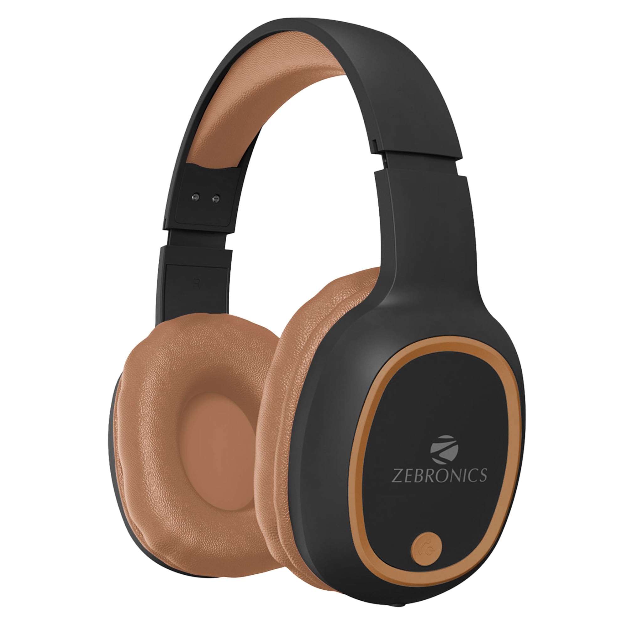 Zebronics Thunder (2026 Upgrade) Wireless Headphones, BT v6.0, True 60 hrs Playback, 40mm Drivers, ENC, Gaming Mode, Dual Pairing, AUX & microSD, Rapid Charging, Call Function (Black)