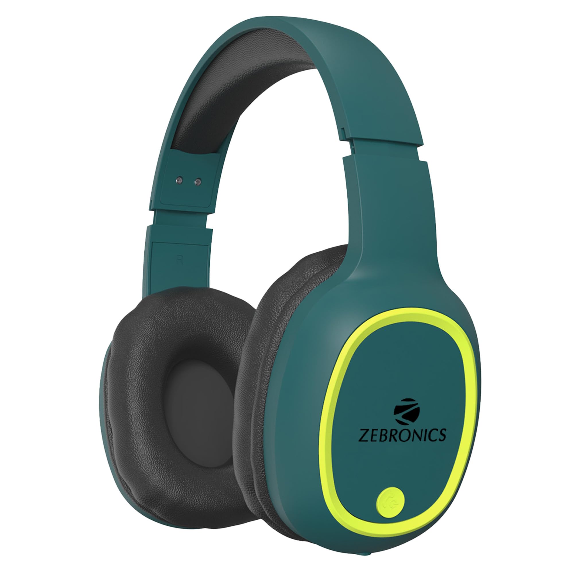 Zebronics Thunder (2026 Upgrade) Wireless Headphones, BT v6.0, True 60 hrs Playback, 40mm Drivers, ENC, Gaming Mode, Dual Pairing, AUX & microSD, Rapid Charging, Call Function (Black)