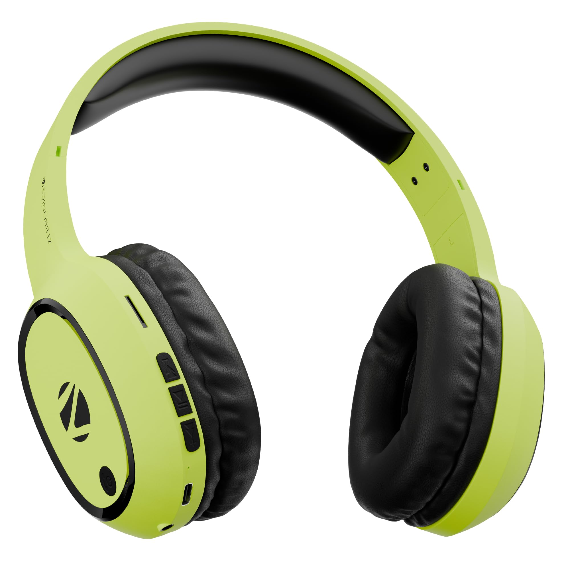Zebronics Thunder (2026 Upgrade) Wireless Headphones, BT v6.0, True 60 hrs Playback, 40mm Drivers, ENC, Gaming Mode, Dual Pairing, AUX & microSD, Rapid Charging, Call Function (Black)